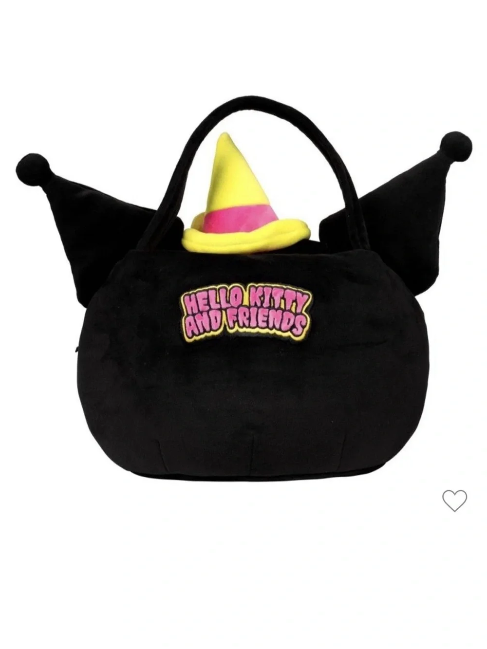 Hello Kitty Kuromi Halloween Trick or Treat Bag Pail Costume Accessory Kit Black